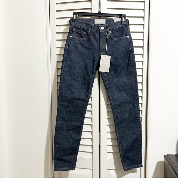 NEW Everlane Dark Indigo Mid Rise Skinny Ankle Jeans Size 24 - Picture 10 of 10